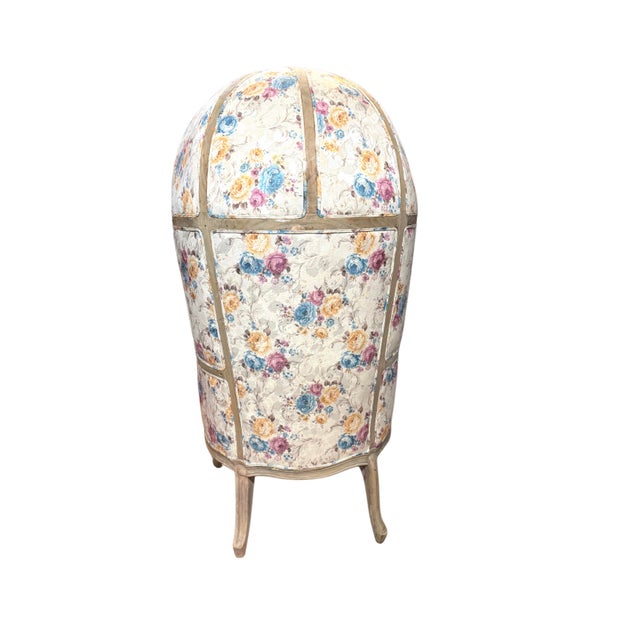 Vintage Floral Balloon, Porter, Canopy Chair For Sale - Image 4 of 8