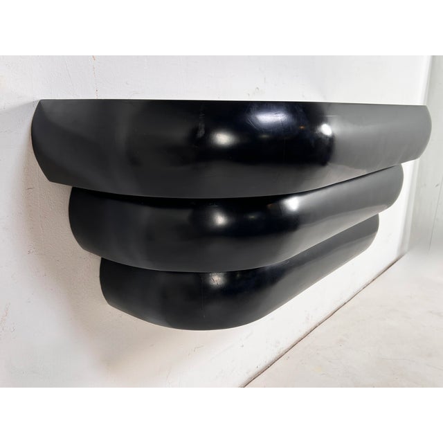 Wood C. 1980s Maitland Smith Tessellated Horn Mirror With Console For Sale - Image 7 of 9