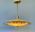 Mid-Century Modern 1950s Mid-Century Modern Lighting Extravaganza Chandelier With Glass Shade For Sale - Image 3 of 8