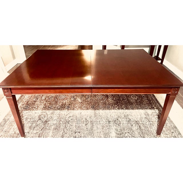 Traditional Harden Dining Table 6 Chairs For Sale - Image 3 of 7