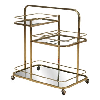 Brass Bar Cart, 1970s For Sale