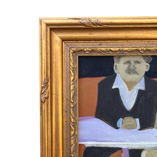 Figurative Vintage Figural Painting by Martha Laughlin For Sale - Image 3 of 4