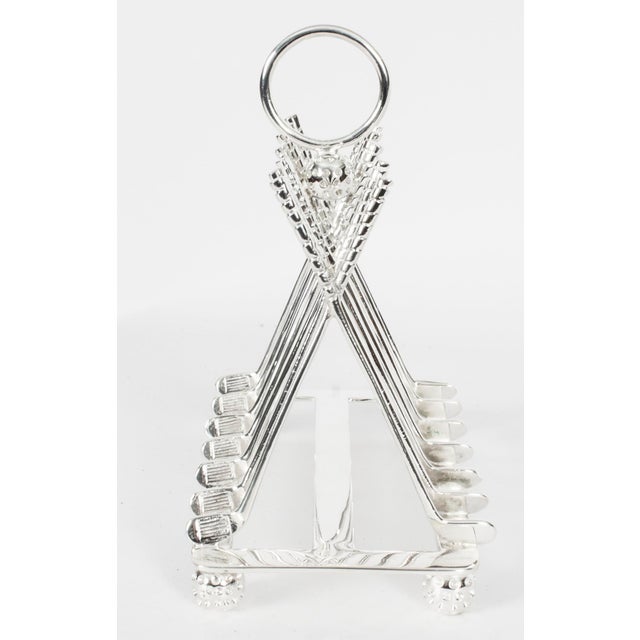 Vintage Silver-Plated Toast Rack, 1980s For Sale - Image 9 of 15