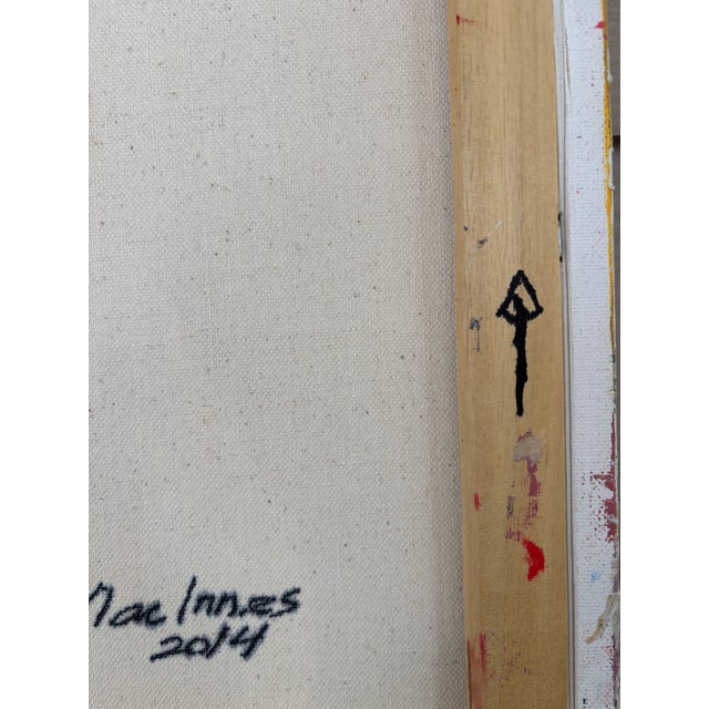 David Mac Innes Abstract Painting on Canvas 2014 Signed Original For Sale - Image 9 of 11