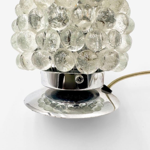 Silver Vintage Glass Bubble Cluster Lamp, 1980s For Sale - Image 8 of 9