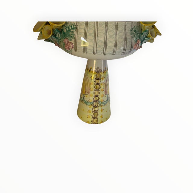 Cream Bjørn Wiinblad (1918–2006) V16 “Eva” Large 20.5" Figural Centerpiece Candelabrum Denmark 1999 For Sale - Image 8 of 12