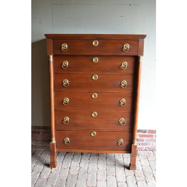 Antique Oak Empire Chiffonier For Sale - Image 10 of 11