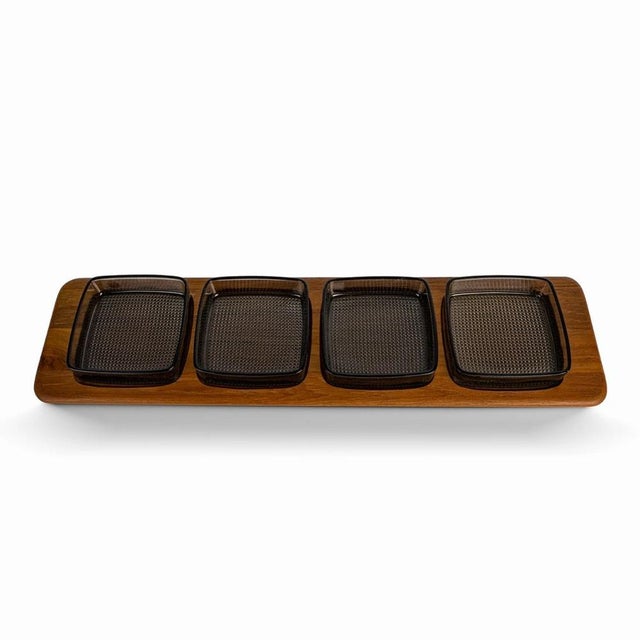 Danish Tray with Serving Bowls from Digsmed, 1960s, Set of 5 For Sale - Image 9 of 9