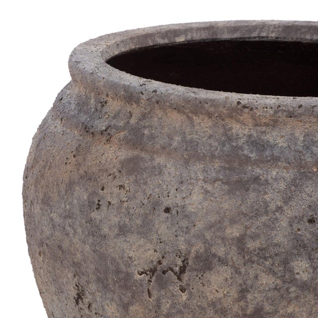Modern Ramsey Large Planter Pot, Antique Brown For Sale - Image 3 of 6