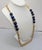 1970s Vintage Signed Givenchy Navy Sautoir Necklace, 1977 For Sale - Image 5 of 6