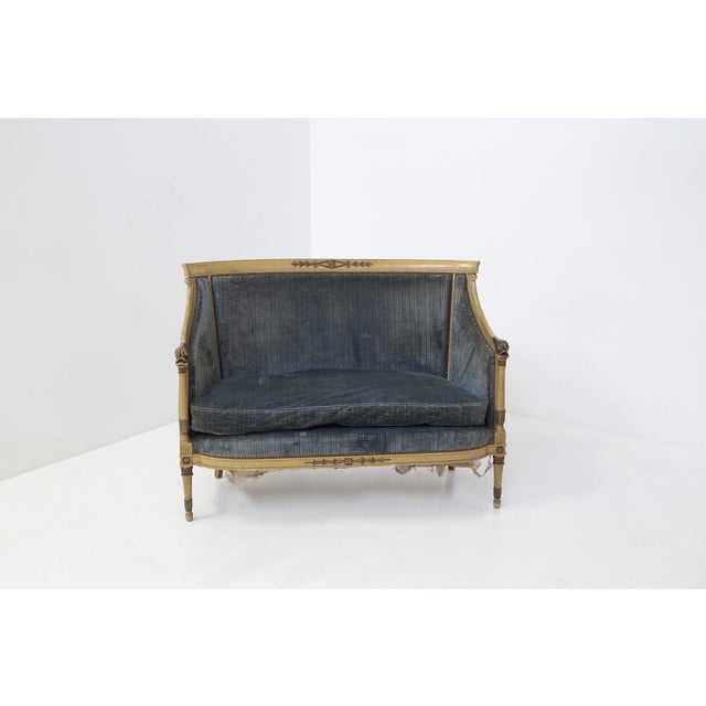 Italian Velvet Sofa, 1890s For Sale - Image 14 of 14