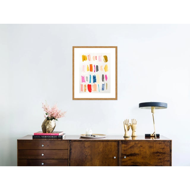 Contemporary Color Instinct No. 1 by Lesley Grainger in Gold Frame, Small Art Print For Sale - Image 3 of 4
