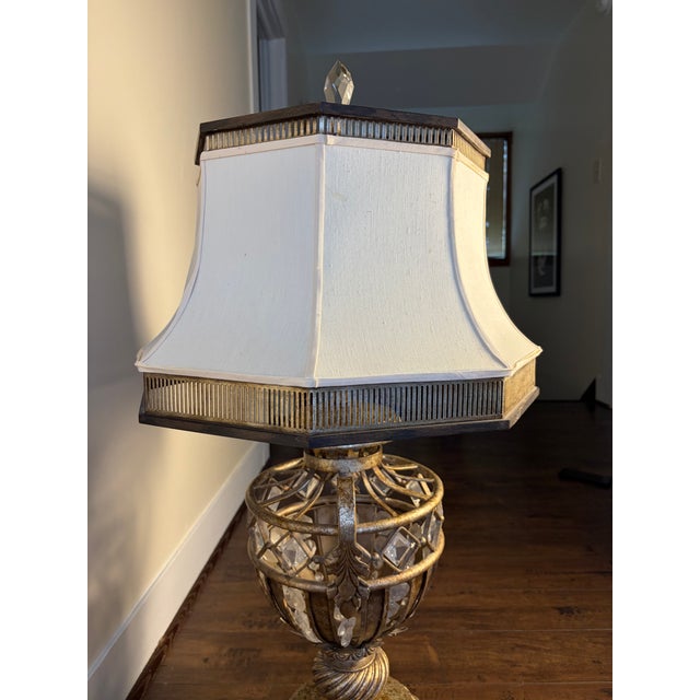 Fine Art Lamps Fine Art Lamps “A Midsummer Night’s Dream” Crystal Table Lamp, Model 172510st For Sale - Image 4 of 13