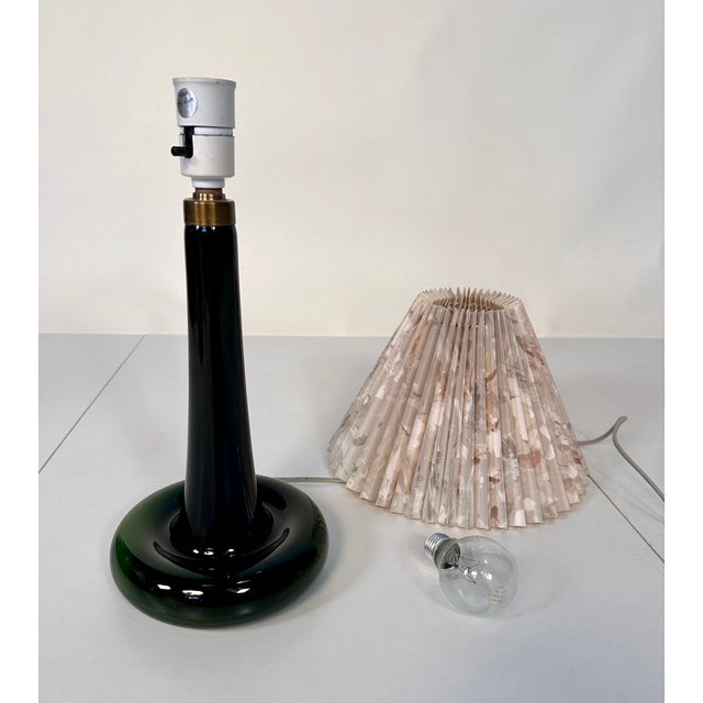 Danish Glass Fleur Table Lamp by Michael Bang for Holmegaard, 1960s For Sale - Image 13 of 18