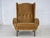 Danish High Back Armchair in Furniture Velour and Oak Wood Legs, 1970s For Sale - Image 16 of 16
