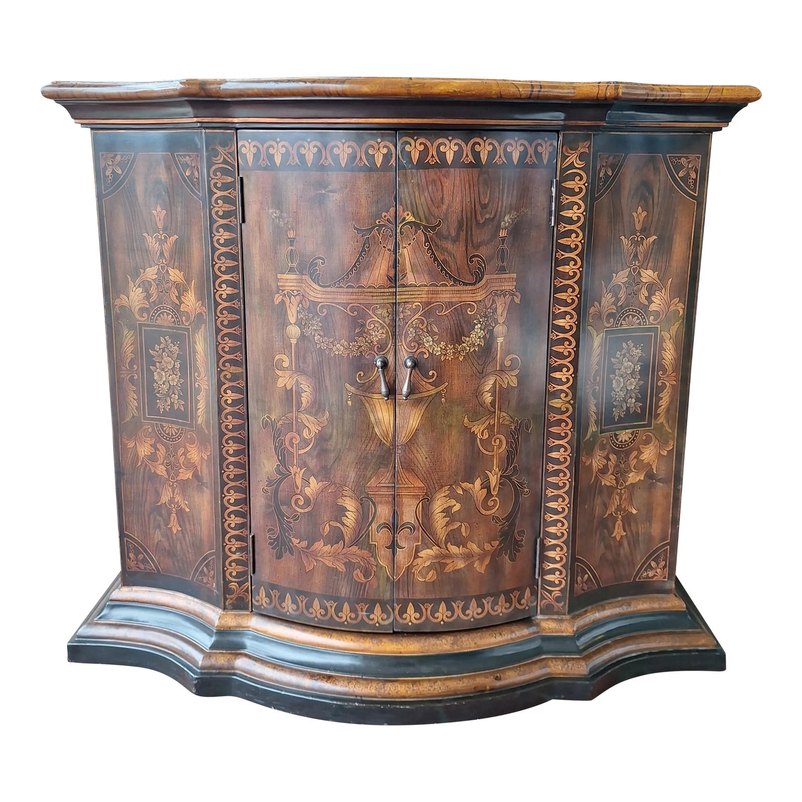 1980s Decorative Crafts Inc. Handcrafted Imports Bar | Chairish