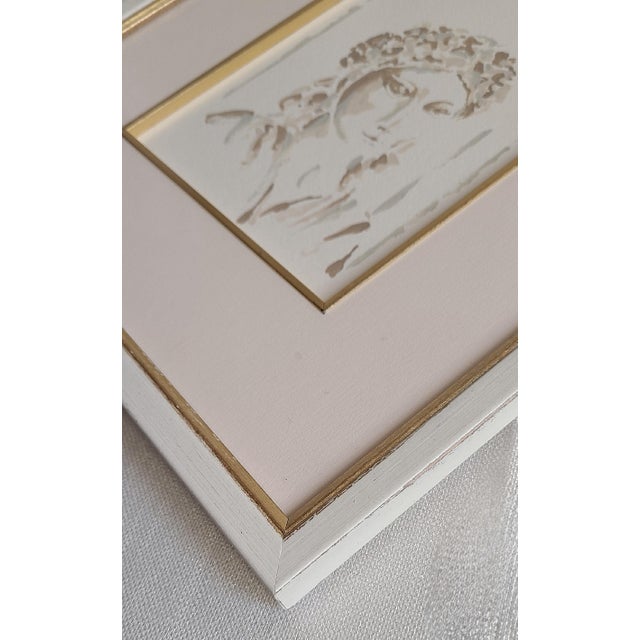 Original Sepia Watercolor For Sale - Image 4 of 6