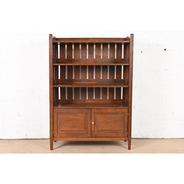 アンティーク家具　MISSION BOOKCASE UNIT Antique Mission Oak Single Door Bookcase | eBay