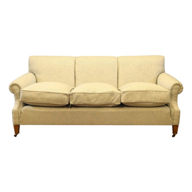3-Seater Sofa by George Smith with Escale Ciel Fabric by Jean Paul Gaultier, 2010s For Sale