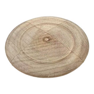 Henredon Wood Disc Knob Unfinished. For Sale