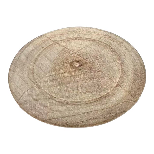 Henredon Wood Disc Knob Unfinished. For Sale