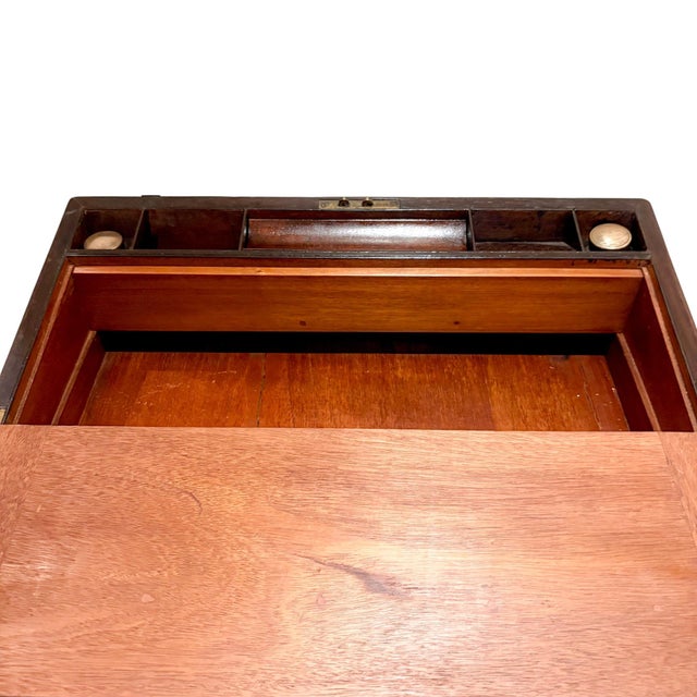 Large Victorian Mahogany Writing Slope For Sale - Image 16 of 18