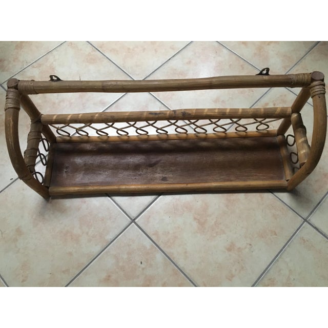 Vintage Rattan Hanging Shelf, 1970s For Sale - Image 15 of 18