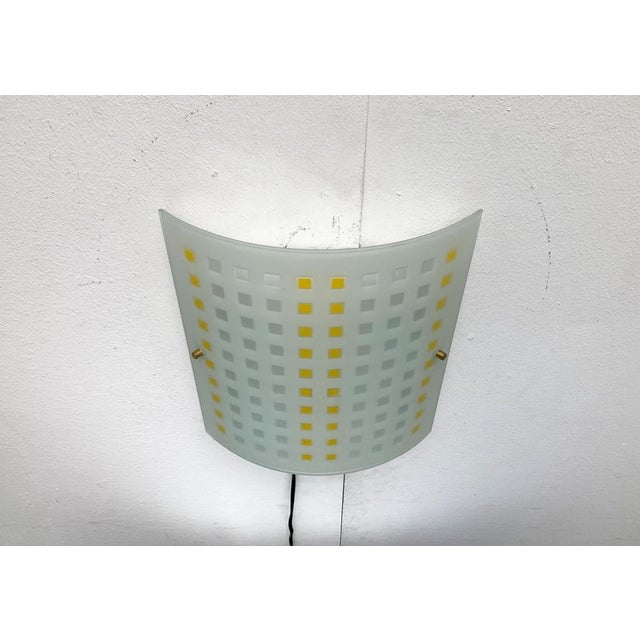 White Vintage Postmodern Glass Wall Lamps from DIY Light, 1980s, Set of 2 For Sale - Image 8 of 18