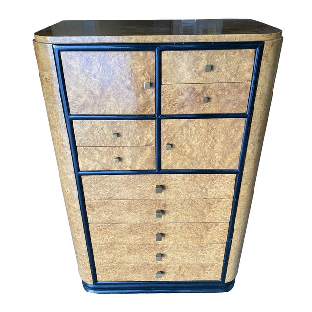 Art Deco 1930s Streamline Art Deco Dresser & Vanity Bedroom Set by Donald Deskey for Widdicombe - Set of 3 For Sale - Image 3 of 12