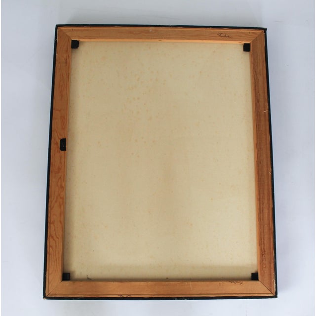 1980's Framed Painting With Adorned Horses For Sale - Image 9 of 11
