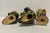 Goldenrod Chinese Mudmen Figures - Set of Three For Sale - Image 8 of 8