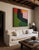This abstract artwork explores the power of contrasts through a composition where forms meet with striking clarity. Deep...