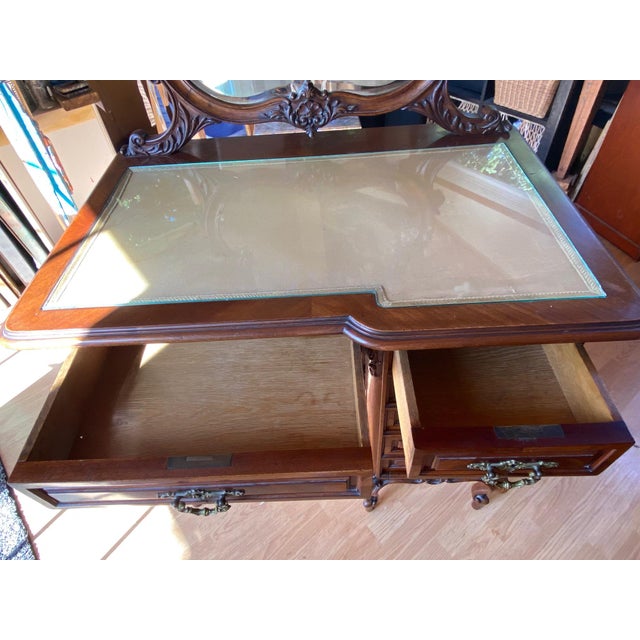 19th Century Louis Philippe (Poudreuse) Dressing Table With Mirror, Circa 1825-1835, Pristine. For Sale - Image 5 of 7
