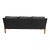Model 2323 3-Seater Sofa in Black Bison Leather by Børge Mogensen for Fredericia For Sale - Image 3 of 10
