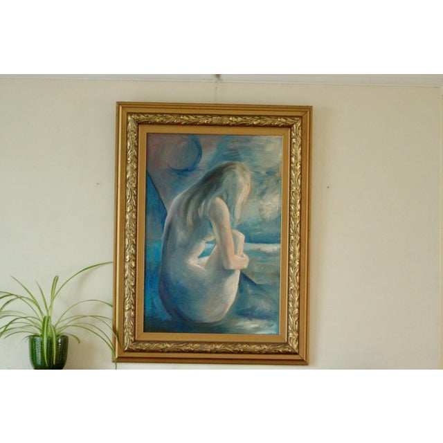 K. Rolfsson, Seated Woman, 1970s, Oil on Canvas, Framed For Sale - Image 11 of 11