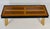 Italian Art Deco Bench with Zebrawood and Cherrywood Inlays and Gold Leaf Legs, 1980s For Sale - Image 12 of 13