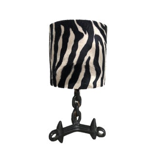Brutalist Chain Link Table Lamp For Sale