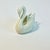 American 1970s Hollywood Regency Coastal Lenox Porcelain Swan Business Card Holder Desk Accessory. For Sale - Image 3 of 10