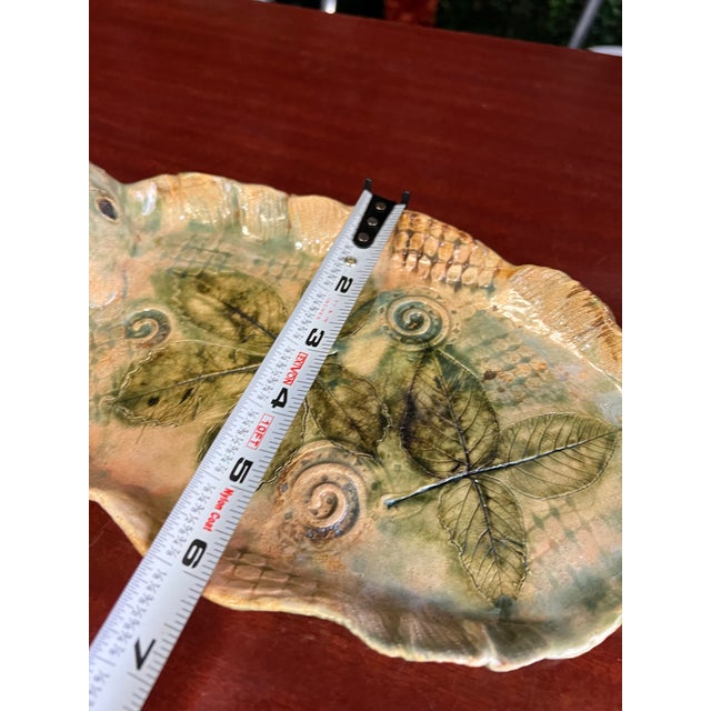 1970s 1970s Asian Ceramic Hand Painted Fish Decorative Plate For Sale - Image 5 of 9