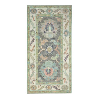 Turkish Oushak Rug 2'7" x 5' #17252 For Sale