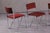 Orange Vintage Steel Stacking Chairs, Germany, 1980s, Set of 4 For Sale - Image 8 of 13