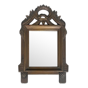 19th Century French Carved Wood Mirror Louis XVI Style
