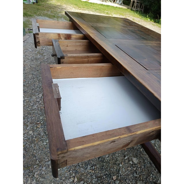 Beech Farmhouse Table, 1940s For Sale - Image 11 of 18