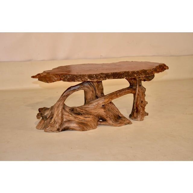Wood Live Edge Bird's Eye Maple Coffee Table, Circa 1960's For Sale - Image 7 of 7