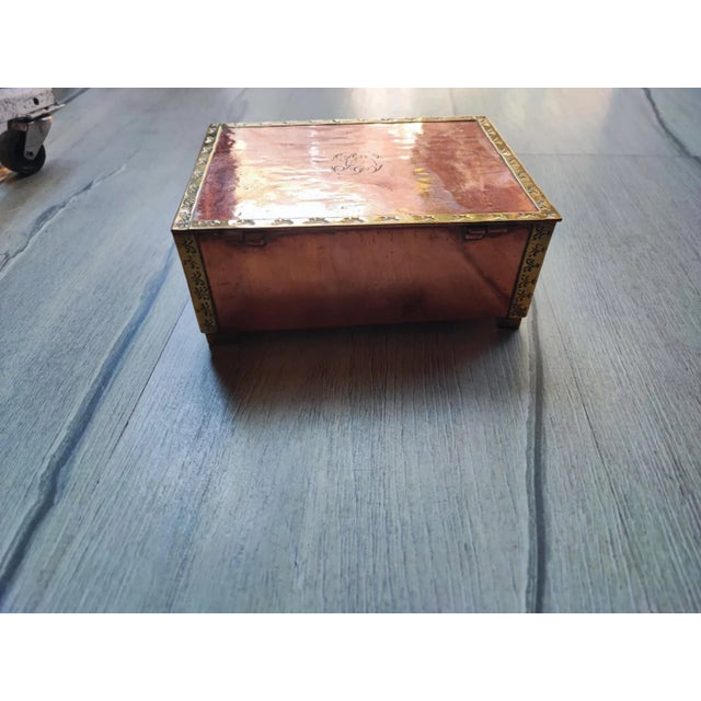 Pre-War Heraldic Box in Copper, 1890s For Sale - Image 10 of 10