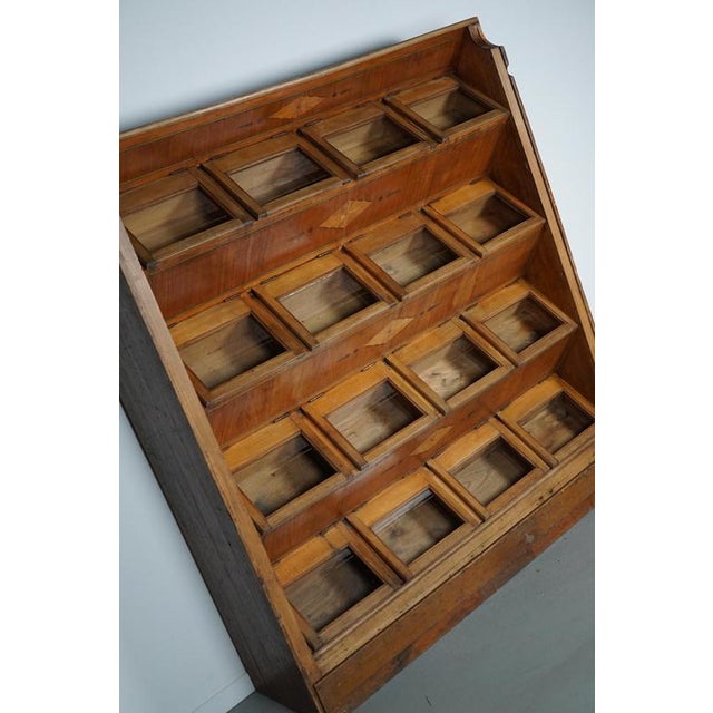 Large Dutch Beech Haberdashery Shop Cabinet, 1920s-1930s For Sale - Image 13 of 18