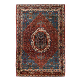 Antique Red Bidjar Rug 7ft 9in X 12ft 2in For Sale