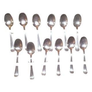 Vintage Teaspoons in Silver, 1960s, Set of 12 For Sale
