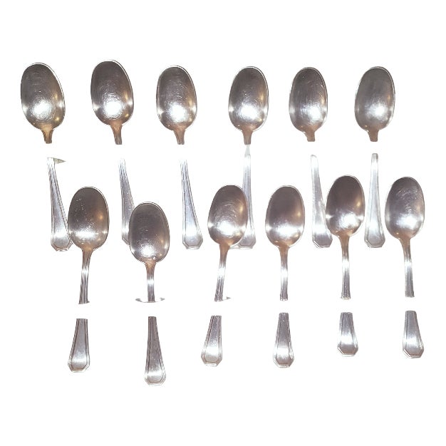 Vintage Teaspoons in Silver, 1960s, Set of 12 For Sale