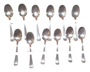 Vintage Teaspoons in Silver, 1960s, Set of 12